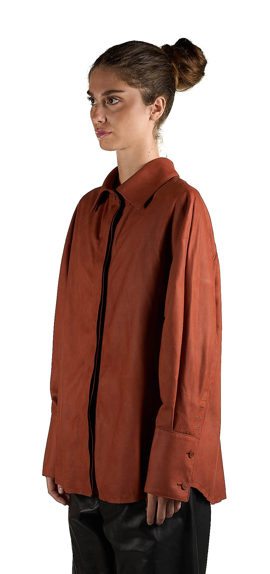 DANIELE BASTA LEATHER AND SILVER JACKET